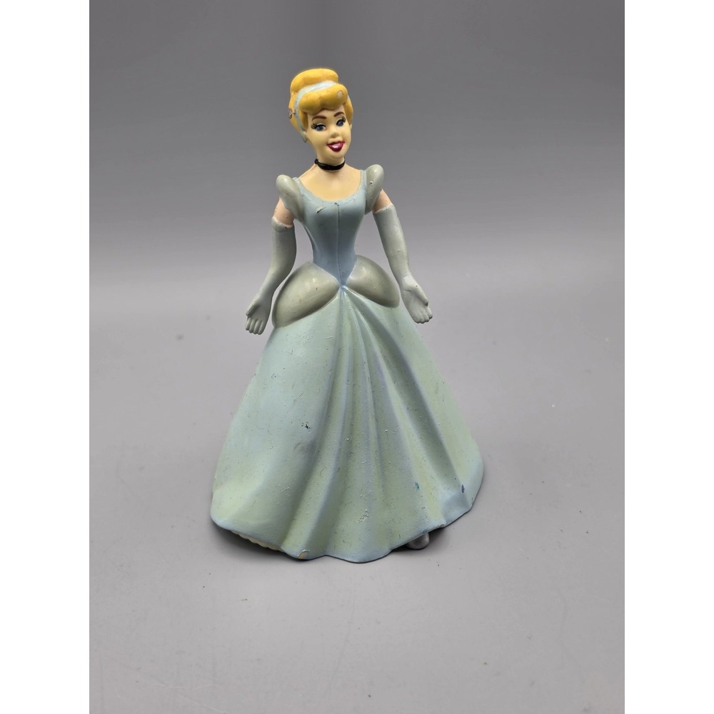 Vintage Disney Cinderella Vinyl Coin Bank Figurine - Just Toys Bendems - 6"...